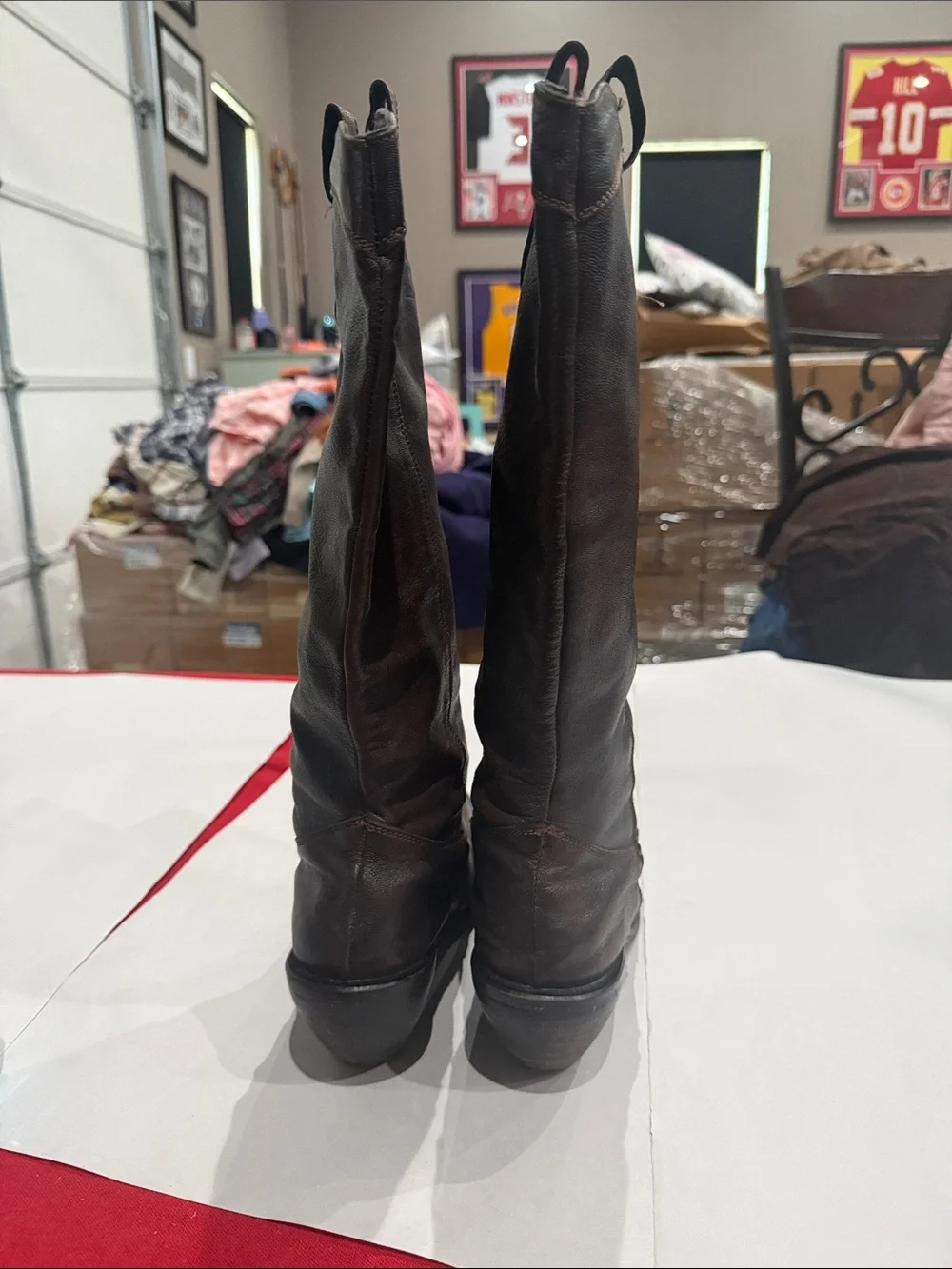 Nine West Dark Brown Over-the-Knee Leather Boots